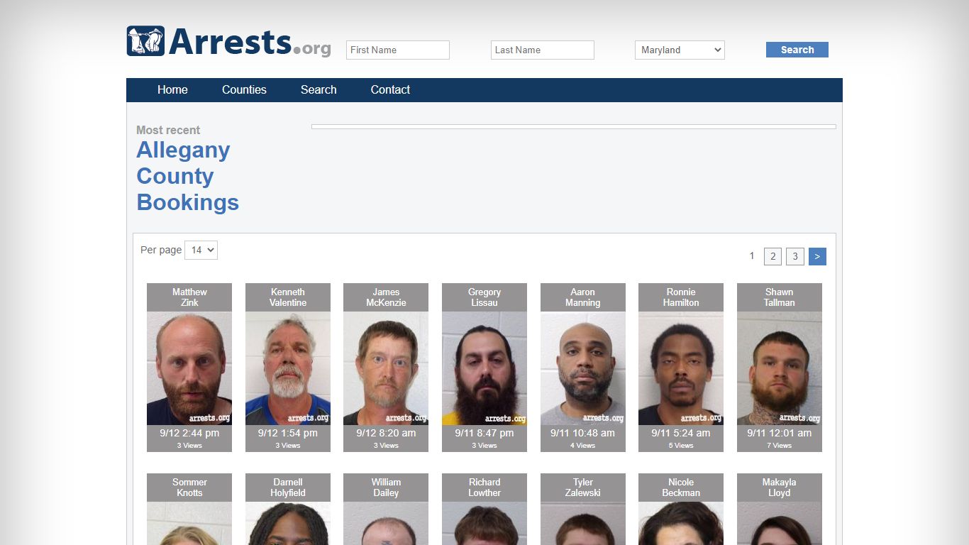 Allegany County Arrests and Inmate Search